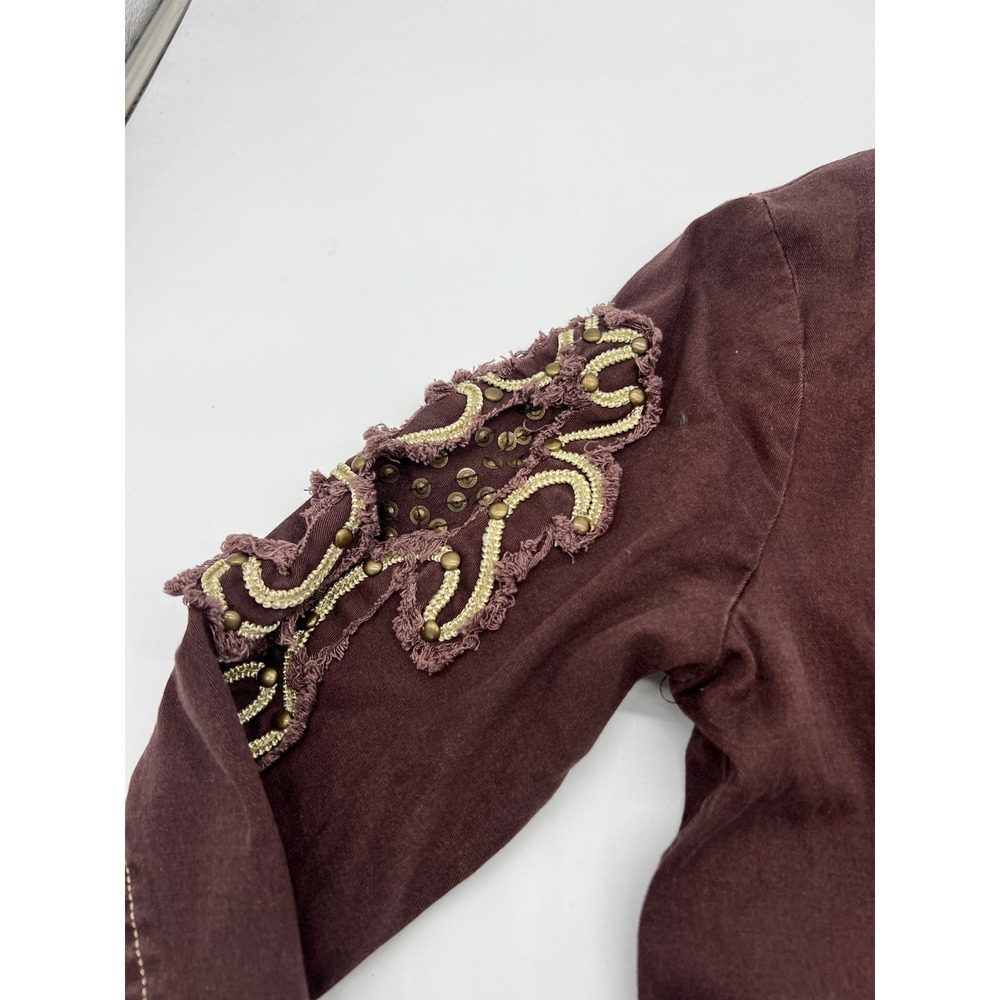 NWT Aziz Burgundy Jacket Size S - Picture 7 of 12